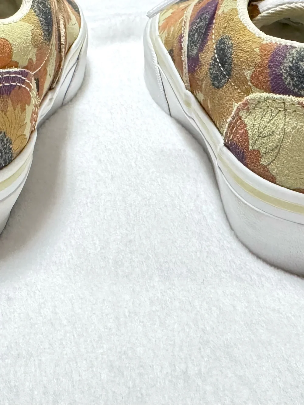 Vans Women's Sunflower Print Canvas Sneakers - Orange, Purple, Black, White